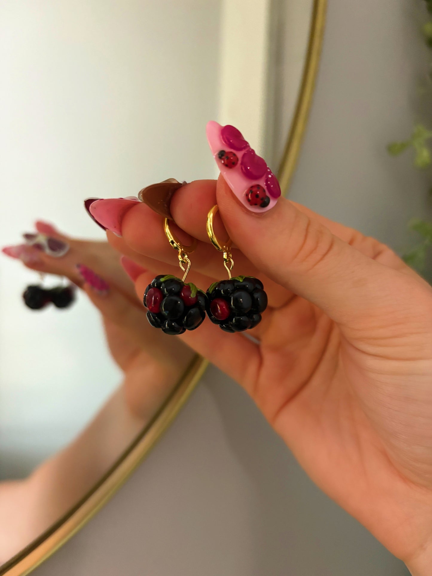Juicy Blackberry Earrings