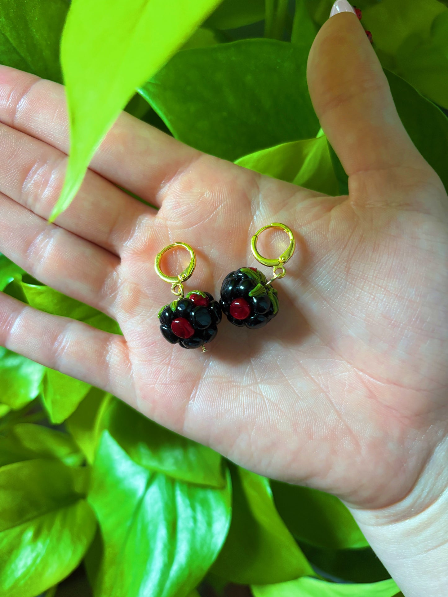 Juicy Blackberry Earrings