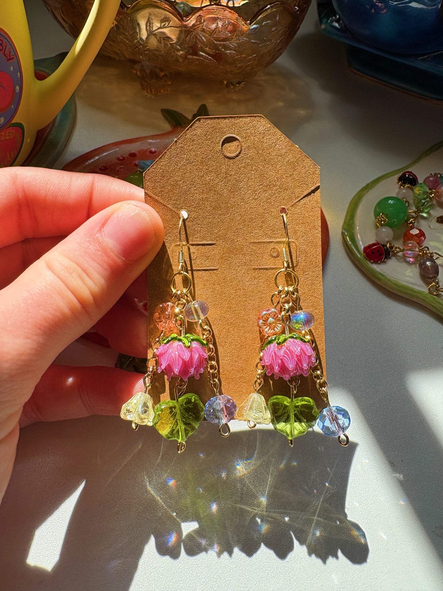 Peony Petal Earrings