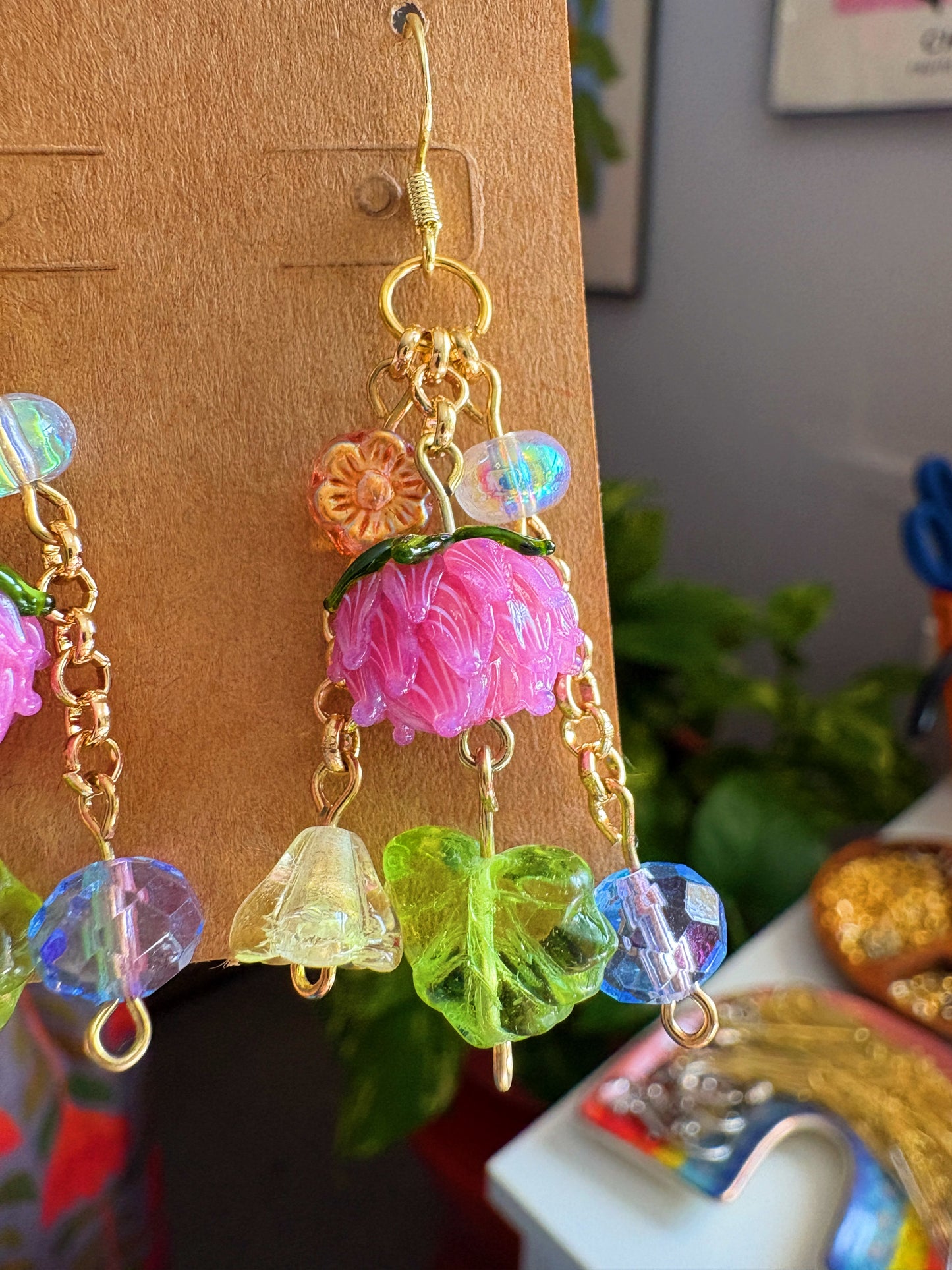 Peony Petal Earrings