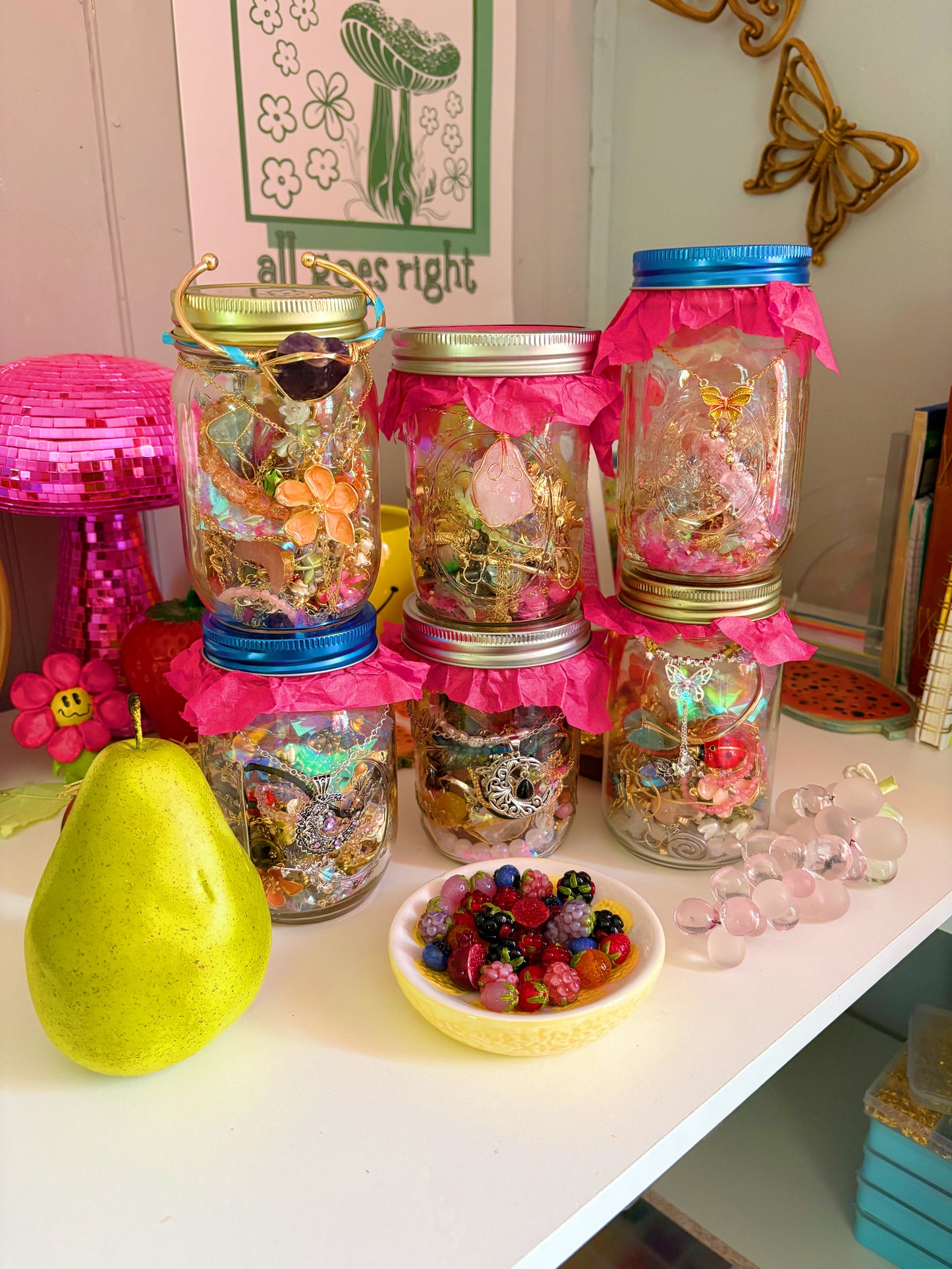 (Large) Whimsical Jewelry Jar
